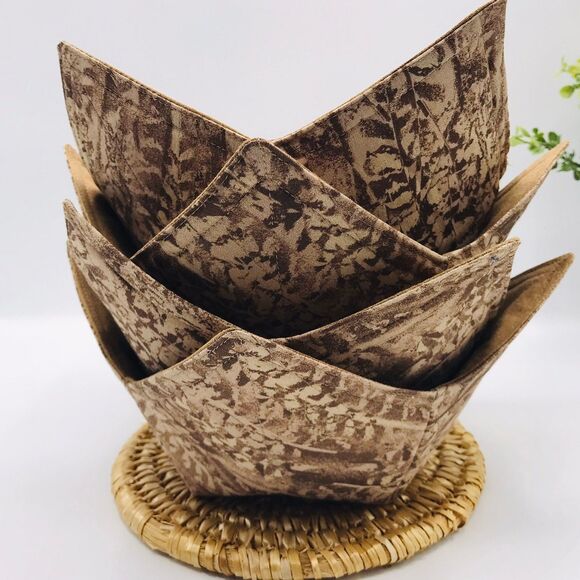 Microwave Bowl Cozy Gift Set, Plate, Soup, and Pint Size, Tan Beige Color - Picture 8 of 9